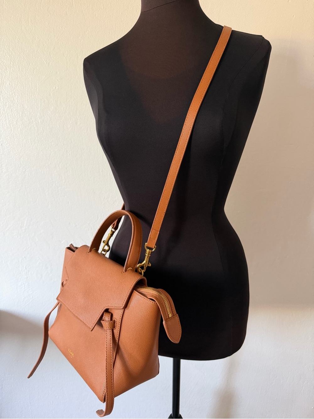 Tan Leather Crossbody Satchel - Women Bags ( price firm)